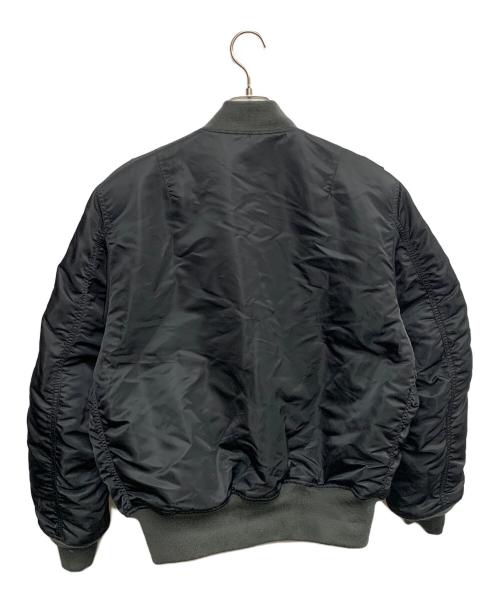 ALPHA（アルファ）ALPHA (アルファ) ALPHA　ブラック×オレンジ　リバーシブル　MA-1ジャケット ブラック×オレンジ サイズ:SIZE Mの古着・服飾アイテム