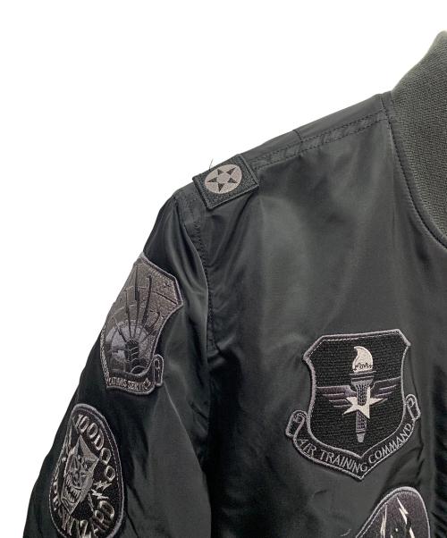 ALPHA（アルファ）ALPHA (アルファ) ALPHA　ブラック×オレンジ　リバーシブル　MA-1ジャケット ブラック×オレンジ サイズ:SIZE Mの古着・服飾アイテム