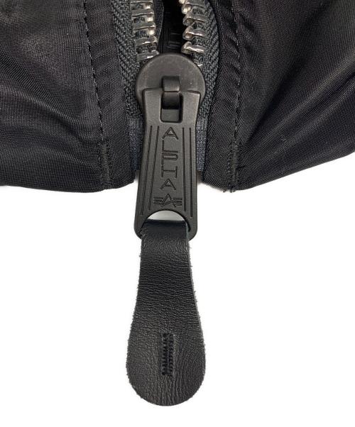 ALPHA（アルファ）ALPHA (アルファ) ALPHA　ブラック×オレンジ　リバーシブル　MA-1ジャケット ブラック×オレンジ サイズ:SIZE Mの古着・服飾アイテム