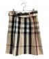 BURBERRY LONDON (バーバリーロンドン) BURBERRY LONDON　ミモレ丈スカート ベージュ×ブラック サイズ:M 未使用品：9000円