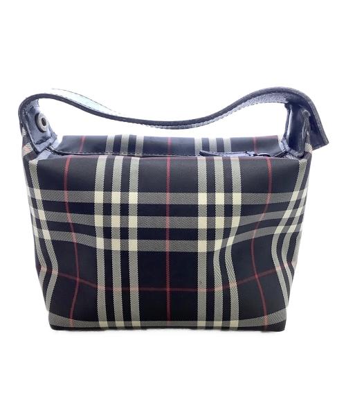 BURBERRY LONDON（バーバリーロンドン）BURBERRY LONDON (バーバリーロンドン) BURBERRY LONDON　ブラック×レッド　ノバチェック　ミニポーチ ブラック×レッドの古着・服飾アイテム