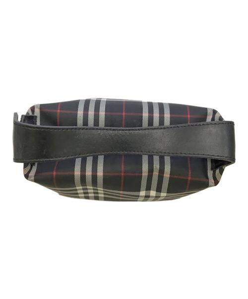BURBERRY LONDON（バーバリーロンドン）BURBERRY LONDON (バーバリーロンドン) BURBERRY LONDON　ブラック×レッド　ノバチェック　ミニポーチ ブラック×レッドの古着・服飾アイテム