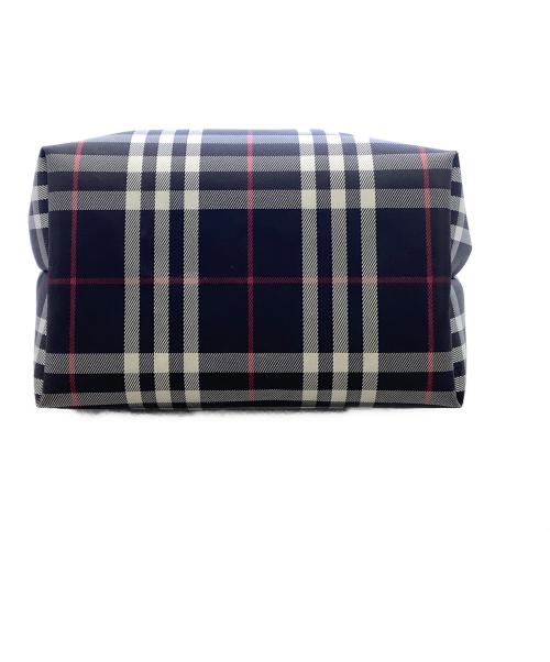 BURBERRY LONDON（バーバリーロンドン）BURBERRY LONDON (バーバリーロンドン) BURBERRY LONDON　ブラック×レッド　ノバチェック　ミニポーチ ブラック×レッドの古着・服飾アイテム
