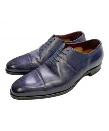 MAGNANNI（マグナーニ）の古着「MAGNANNI　ネイビー　SELECCION　レザーシューズ」｜ネイビー