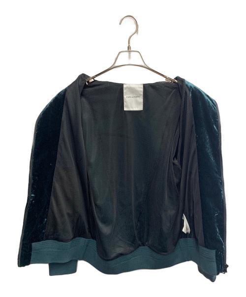 SUBLATIONS（サブレーションズ）SUBLATIONS (サブレーションズ) VELVET TRACK OVER JACKET　 グリーン サイズ:FREEの古着・服飾アイテム