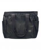 PORTERポーター）の古着「PORTER　フラッシュ　トートバッグ」｜ブラック