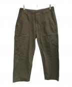 BEAMS PLUSビームスプラス）の古着「BEAMS PLUS　オリーブ　ベイカーパンツ」｜オリーブ
