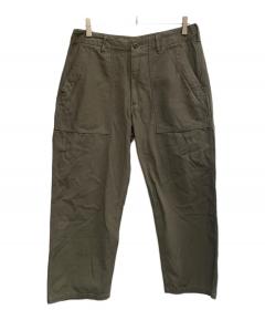 中古・古着通販】orSlow (オアスロウ) ARMY FATIGUE PANTS カーキ