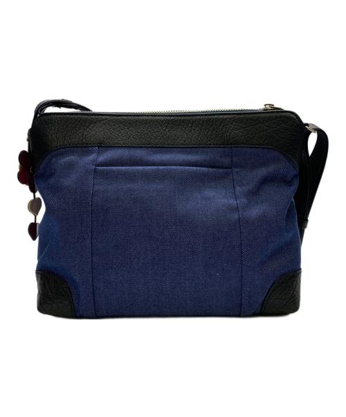 IBIZA（イビザ）IBIZA (イビザ) IBIZA　ショルダーバッグ ネイビー×ブルーの古着・服飾アイテム