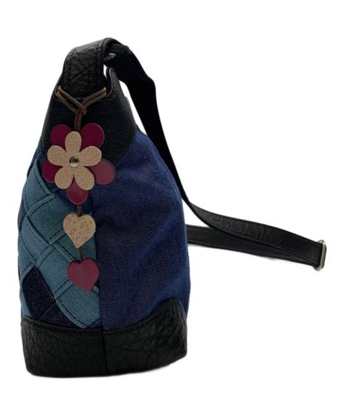 IBIZA（イビザ）IBIZA (イビザ) IBIZA　ショルダーバッグ ネイビー×ブルーの古着・服飾アイテム