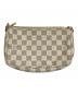 LOUIS VUITTON（ルイ ヴィトン）の古着「LOUIS VUITTON　ダミール　エ・アズ　ポシェット・アクセソワール　ハンドバッグ」｜ホワイト
