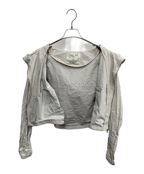 Matin Kim（マーティン・キム）Matin Kim (マーティン・キム) MATIN KIM　クロップドフーデッドジャケット グレー サイズ:SIZE Freeの古着・服飾アイテム
