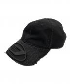 DIESELディーゼル）の古着「DIESEL　ブラック　キャップ」｜ブラック