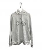 JIMMY CHOOジミーチュウ）の古着「JIMMY CHOO　ホワイト　パーカー」｜ホワイト