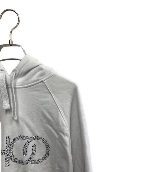 JIMMY CHOO（ジミーチュウ）JIMMY CHOO (ジミーチュウ) JIMMY CHOO　ホワイト　パーカー ホワイト サイズ:SIZE Lの古着・服飾アイテム