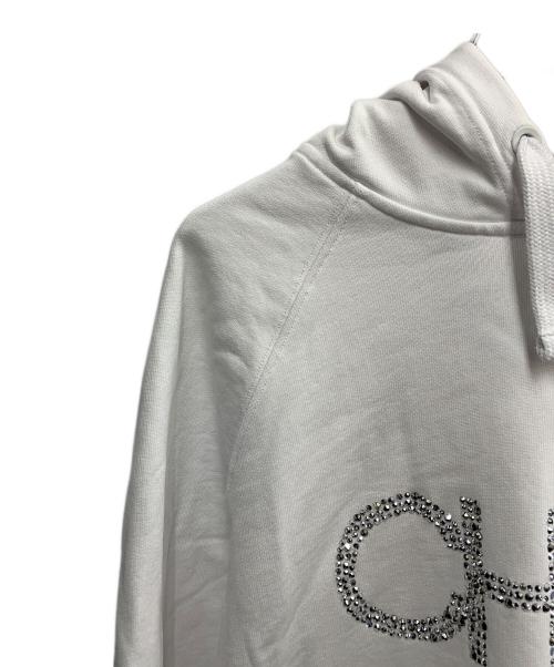 JIMMY CHOO（ジミーチュウ）JIMMY CHOO (ジミーチュウ) JIMMY CHOO　ホワイト　パーカー ホワイト サイズ:SIZE Lの古着・服飾アイテム