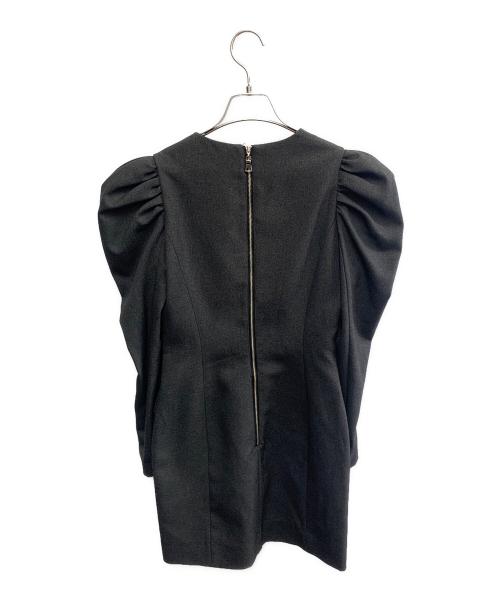 JOSE MOON（ジョゼムーン）JOSE MOON (ジョゼムーン) JOSE MOON　グレー　パワーショルダーミニドレス グレー サイズ:SIZE 36の古着・服飾アイテム