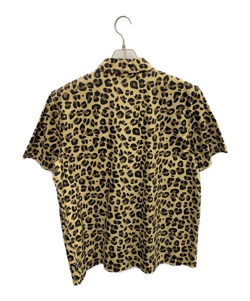 stussy（ステューシー）stussy (ステューシー) stussy　ベージュ×ブラック　レオパード柄　半袖シャツ ベージュ×ブラック サイズ:SIZE Mの古着・服飾アイテム
