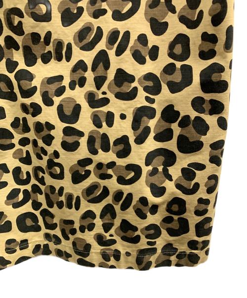 stussy（ステューシー）stussy (ステューシー) stussy　ベージュ×ブラック　レオパード柄　半袖シャツ ベージュ×ブラック サイズ:SIZE Mの古着・服飾アイテム