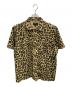 stussy（ステューシー）の古着「stussy　ベージュ×ブラック　レオパード柄　半袖シャツ」｜ベージュ×ブラック