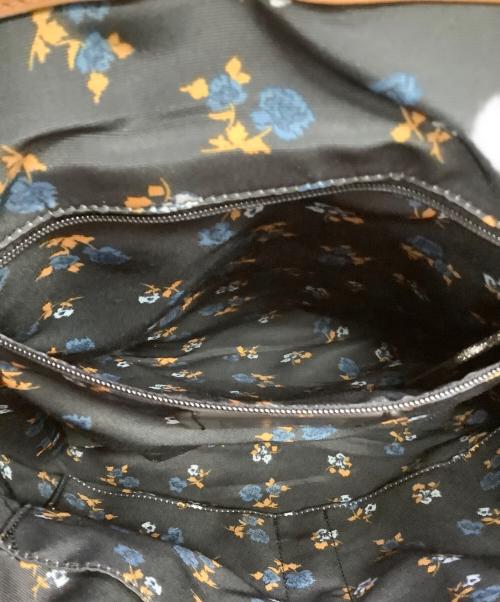 COACH（コーチ）COACH (コーチ) COACH　フローラル　ネイビー×インディゴ　デニム切替リュック ネイビー×インディゴの古着・服飾アイテム