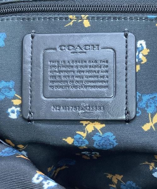 COACH（コーチ）COACH (コーチ) COACH　フローラル　ネイビー×インディゴ　デニム切替リュック ネイビー×インディゴの古着・服飾アイテム