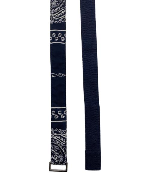 sacai（サカイ）sacai (サカイ) sacai　バンダナ柄　ネイビー×ホワイト　ハーフパンツ ネイビー×ホワイト サイズ:SIZE 2の古着・服飾アイテム