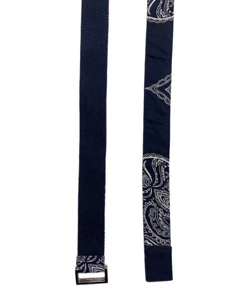 sacai（サカイ）sacai (サカイ) sacai　バンダナ柄　ネイビー×ホワイト　ハーフパンツ ネイビー×ホワイト サイズ:SIZE 2の古着・服飾アイテム