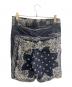 sacai (サカイ) sacai　バンダナ柄　ネイビー×ホワイト　ハーフパンツ ネイビー×ホワイト サイズ:SIZE 2：15000円