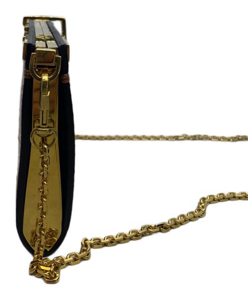 ZANCHETTI（ザンケッティー）ZANCHETTI (ザンケッティー) ZANCHETTI　MODELLO AMILETO　パイソン柄チェーンウォレット ブラウンの古着・服飾アイテム