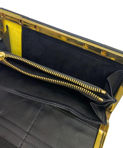 ZANCHETTI（ザンケッティー）ZANCHETTI (ザンケッティー) ZANCHETTI　MODELLO AMILETO　パイソン柄チェーンウォレット ブラウンの古着・服飾アイテム