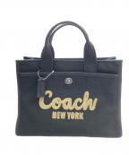 COACHコーチ）の古着「COACH　カーゴトート　ハンドバッグ」｜ブラック