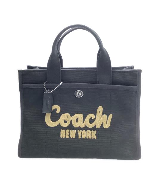 COACH（コーチ）COACH (コーチ) COACH　	カーゴトート　ハンドバッグ ブラックの古着・服飾アイテム