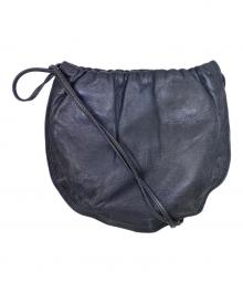 LOEWE（ロエベ）の古着「LOEWE　アナグラム　ブラック　レザーショルダーバッグ」｜ブラック