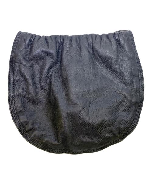 LOEWE（ロエベ）LOEWE (ロエベ) LOEWE　アナグラム　ブラック　レザーショルダーバッグ ブラックの古着・服飾アイテム