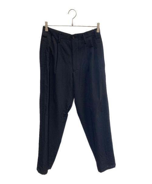 Y's for men（ワイズフォーメン）Y's for men (ワイズフォーメン) Y'S for men　ブラック　ツータックパンツ ブラック サイズ:SIZE 2の古着・服飾アイテム