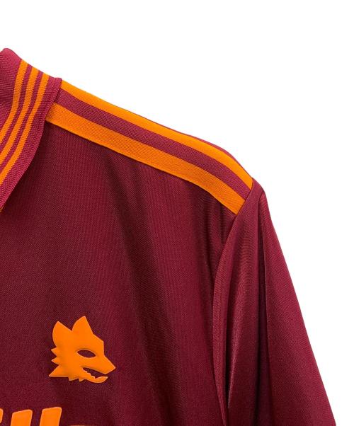 adidas（アディダス）adidas (アディダス) adidas　ボルドー　ASローマ 93年復刻　サッカーユニフォーム ボルドー サイズ:L 未使用品の古着・服飾アイテム