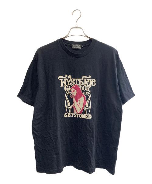 Hysteric Glamour（ヒステリックグラマー）Hysteric Glamour (ヒステリックグラマー) Hysteric Glamour　半袖カットソー ブラック サイズ:XLの古着・服飾アイテム