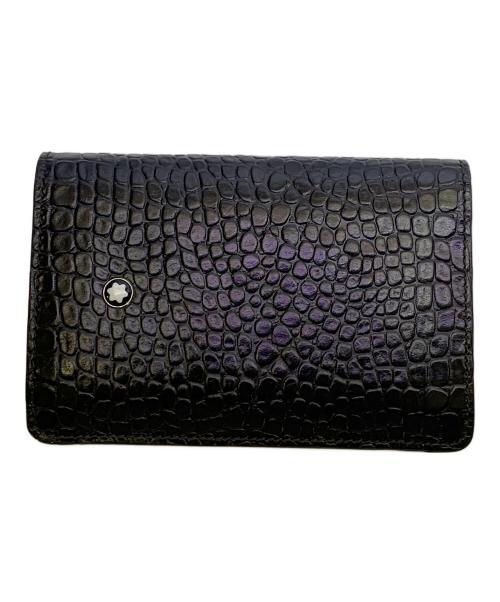 MONTBLANC（モンブラン）MONTBLANC (モンブラン) MONTBLANC　ブラック　カードケース ブラックの古着・服飾アイテム