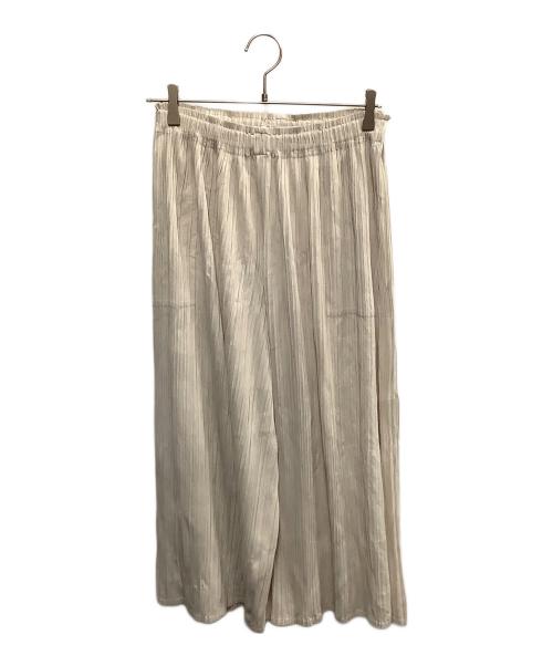 PLEATS PLEASE（プリーツプリーズ）PLEATS PLEASE (プリーツプリーズ) PLEATS PLEASE　ベージュ　プリーツパンツ ベージュ サイズ:サイズ4の古着・服飾アイテム