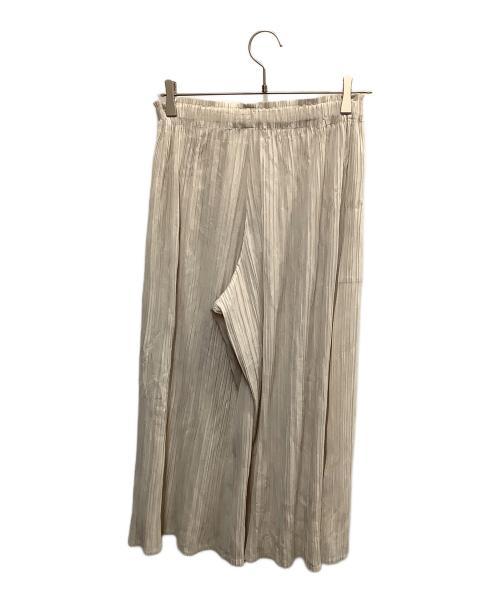 PLEATS PLEASE（プリーツプリーズ）PLEATS PLEASE (プリーツプリーズ) PLEATS PLEASE　ベージュ　プリーツパンツ ベージュ サイズ:サイズ4の古着・服飾アイテム
