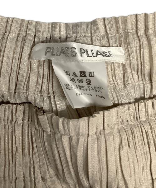 PLEATS PLEASE（プリーツプリーズ）PLEATS PLEASE (プリーツプリーズ) PLEATS PLEASE　ベージュ　プリーツパンツ ベージュ サイズ:サイズ4の古着・服飾アイテム