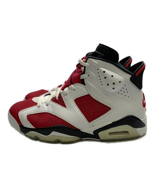 NIKE（ナイキ）NIKE (ナイキ) AIR JORDAN 6 RETRO CARMINE OG ホワイト×レッド サイズ:27の古着・服飾アイテム