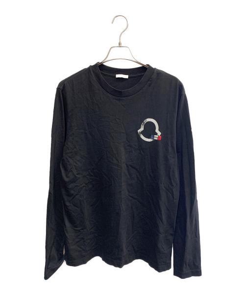 MONCLER（モンクレール）MONCLER (モンクレール) MONCLER　ブラック　長袖カットソー ブラック サイズ:SIZE Mの古着・服飾アイテム