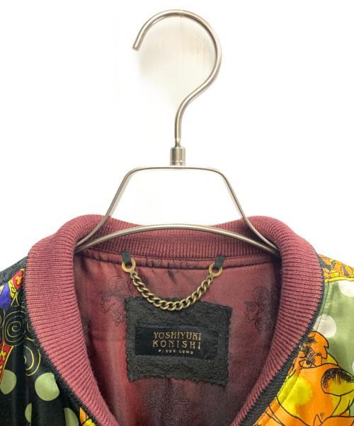 FICCE（フィッチェ）FICCE (フィッチェ) YOSHIYUKI KONISHI (ヨシユキコニシ) FICCE　YOSHIYUKI KONISHI　ブラック×イエロー　ドン小西　ケンケンスカジャン ブラック×イエロー サイズ:SIZE Freeの古着・服飾アイテム