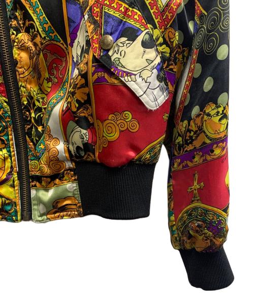 FICCE（フィッチェ）FICCE (フィッチェ) YOSHIYUKI KONISHI (ヨシユキコニシ) FICCE　YOSHIYUKI KONISHI　ブラック×イエロー　ドン小西　ケンケンスカジャン ブラック×イエロー サイズ:SIZE Freeの古着・服飾アイテム