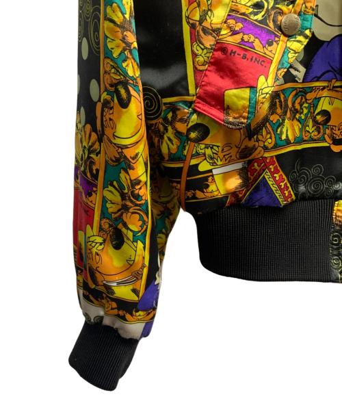 FICCE（フィッチェ）FICCE (フィッチェ) YOSHIYUKI KONISHI (ヨシユキコニシ) FICCE　YOSHIYUKI KONISHI　ブラック×イエロー　ドン小西　ケンケンスカジャン ブラック×イエロー サイズ:SIZE Freeの古着・服飾アイテム