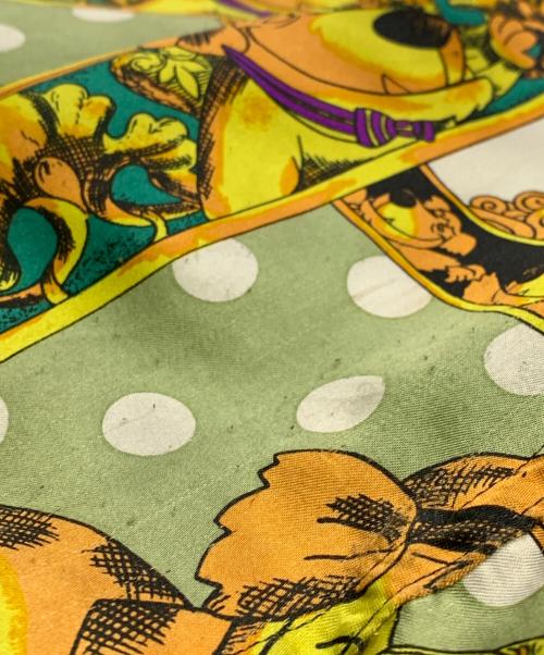 FICCE（フィッチェ）FICCE (フィッチェ) YOSHIYUKI KONISHI (ヨシユキコニシ) FICCE　YOSHIYUKI KONISHI　ブラック×イエロー　ドン小西　ケンケンスカジャン ブラック×イエロー サイズ:SIZE Freeの古着・服飾アイテム