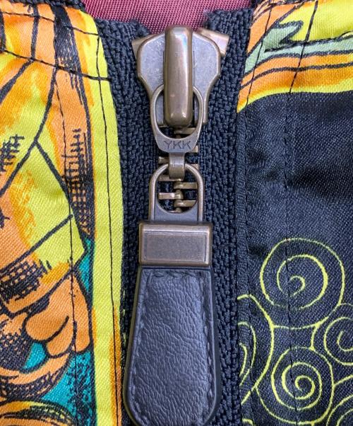 FICCE（フィッチェ）FICCE (フィッチェ) YOSHIYUKI KONISHI (ヨシユキコニシ) FICCE　YOSHIYUKI KONISHI　ブラック×イエロー　ドン小西　ケンケンスカジャン ブラック×イエロー サイズ:SIZE Freeの古着・服飾アイテム