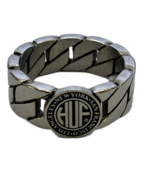 HUF（ハフ）HUF (ハフ) HUF　REGIONAL CUBAN LINK RINGリング シルバーカラー サイズ:19の古着・服飾アイテム